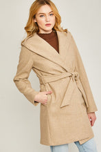 Load image into Gallery viewer, JQ Fleece Belted Hoodie Coat
