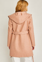 Load image into Gallery viewer, JQ Fleece Belted Hoodie Coat
