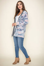 Load image into Gallery viewer, Camo Cardigan with Hoodie
