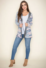 Load image into Gallery viewer, Camo Cardigan with Hoodie
