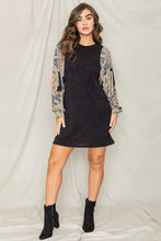 Load image into Gallery viewer, Medallion Bishop Sleeve Mini Dress
