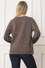 Load image into Gallery viewer, Drop Shoulder Button Sleeve Detail Top
