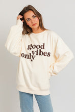 Load image into Gallery viewer, Letter Embroidery Oversized Sweatshirt
