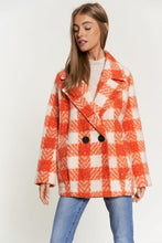 Load image into Gallery viewer, Fuzzy Boucle Textured Double Breasted Coat Jacket
