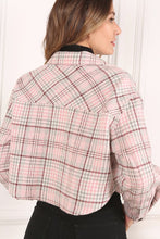 Load image into Gallery viewer, Plaid crop jacket
