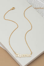 Load image into Gallery viewer, Laser cut zodiac sign pendant necklace
